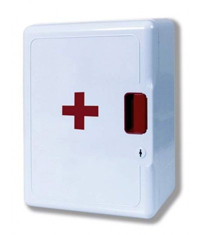 Un botiquín de primeros auxilios