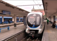tren en estación de euskotren