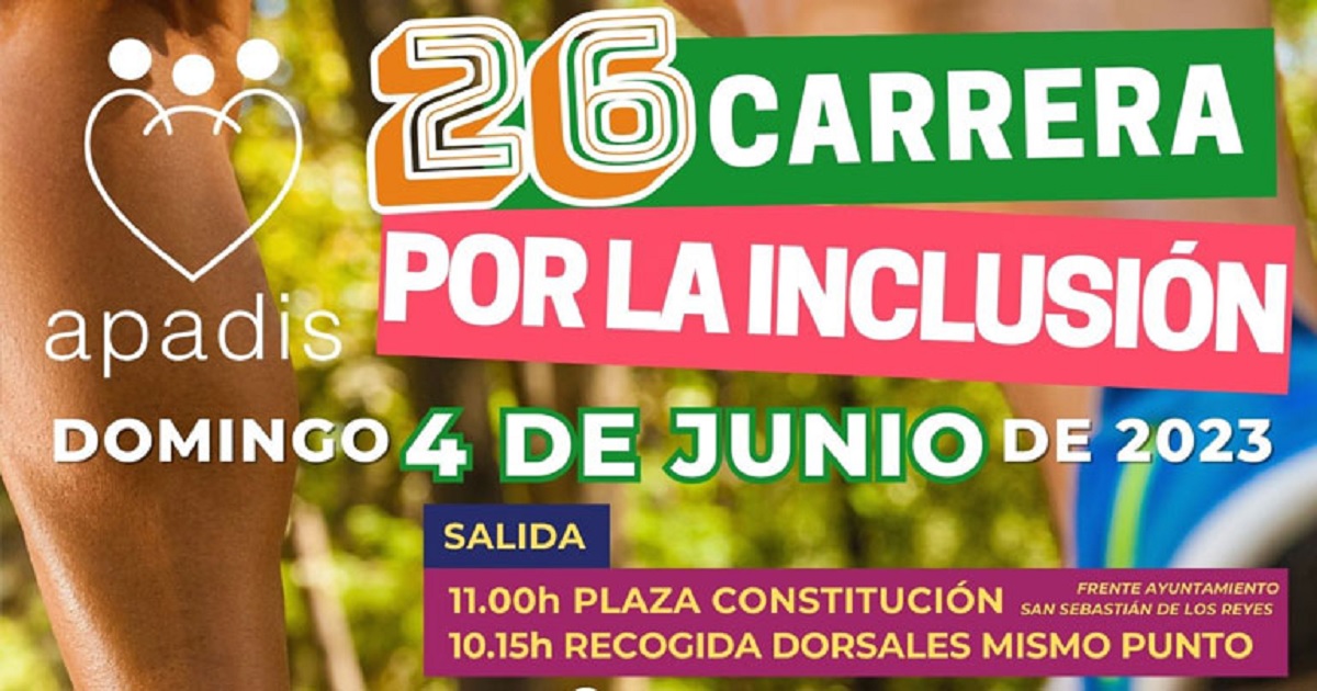 Banner de la 26 carrera por la inclusión de Apadis