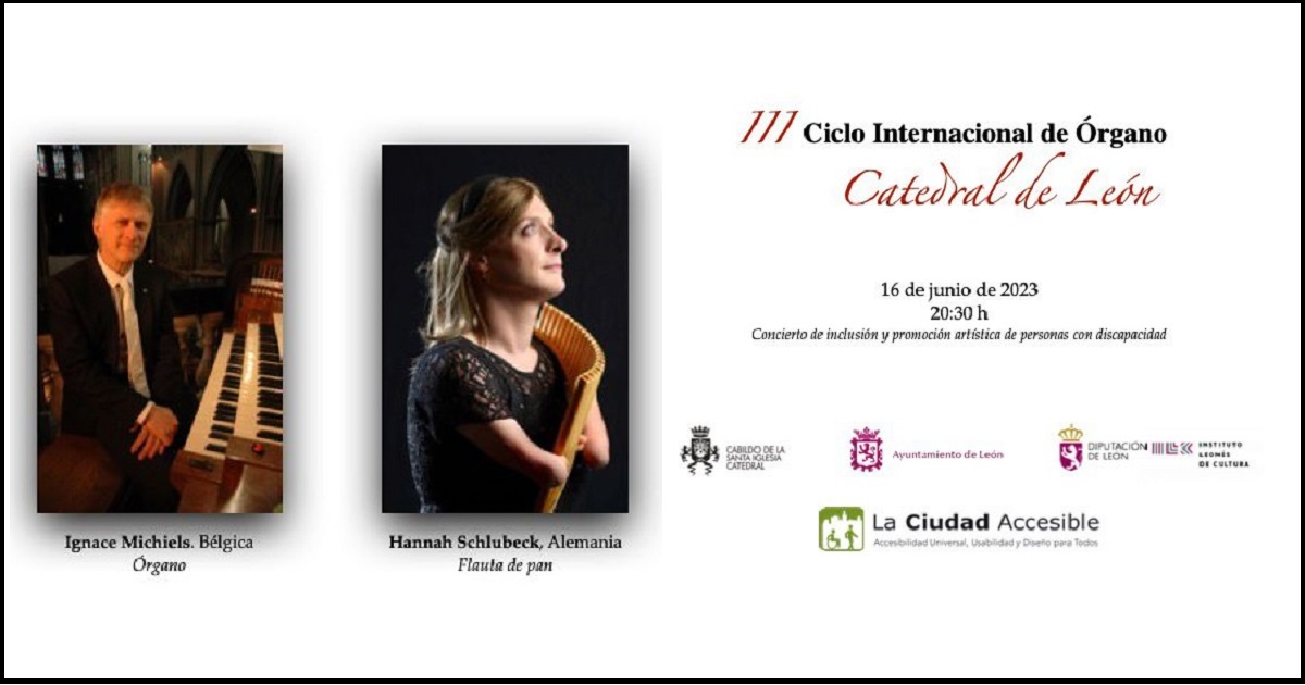 Cartel del ‘III Ciclo Internacional de Órgano’ de la Catedral de León