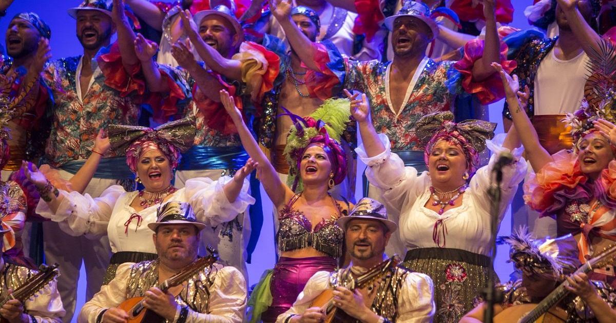 Un momento de la intervención del coro de adultos Químbara, cuando se llevó el Primer Premio Fermín Salvochea 2022