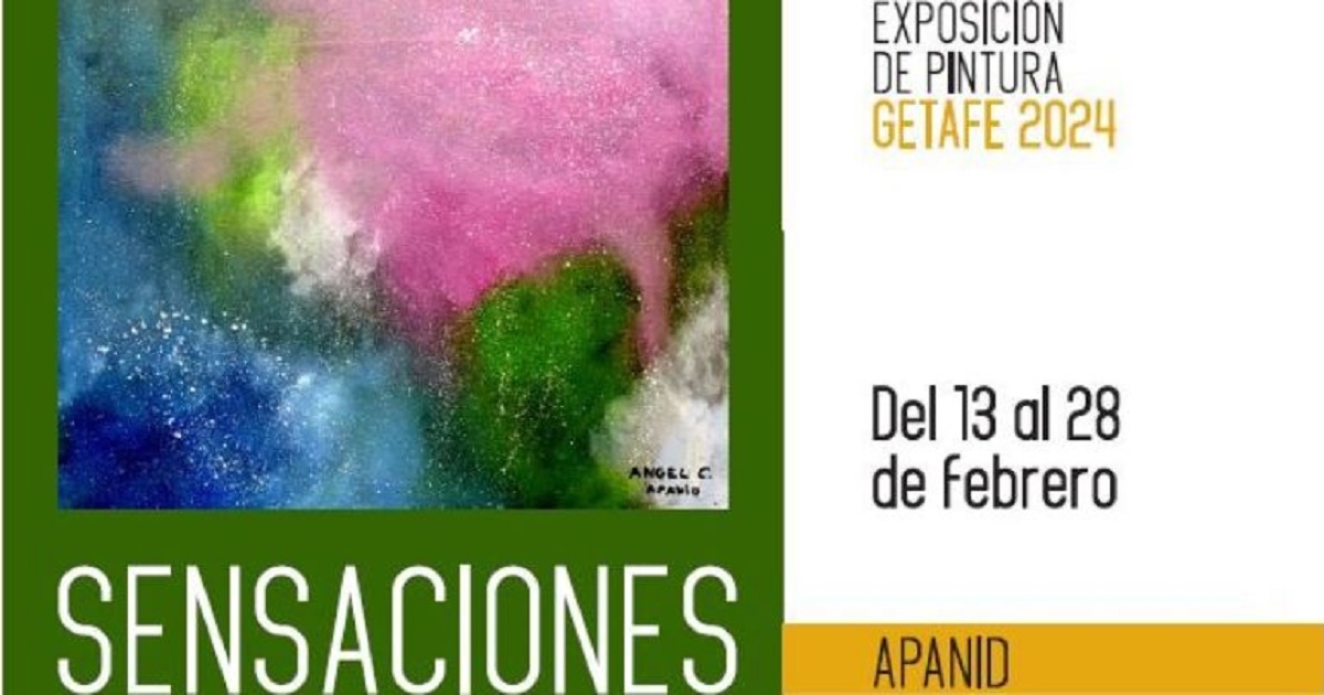 Banner de la exposición de pintura SENSACIONES (Fuente: APANID)