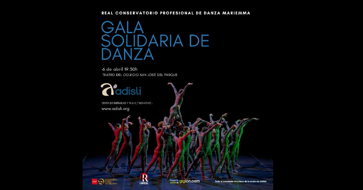 Banner de la Gala Solidaria de Danza para la Asociación Adisli