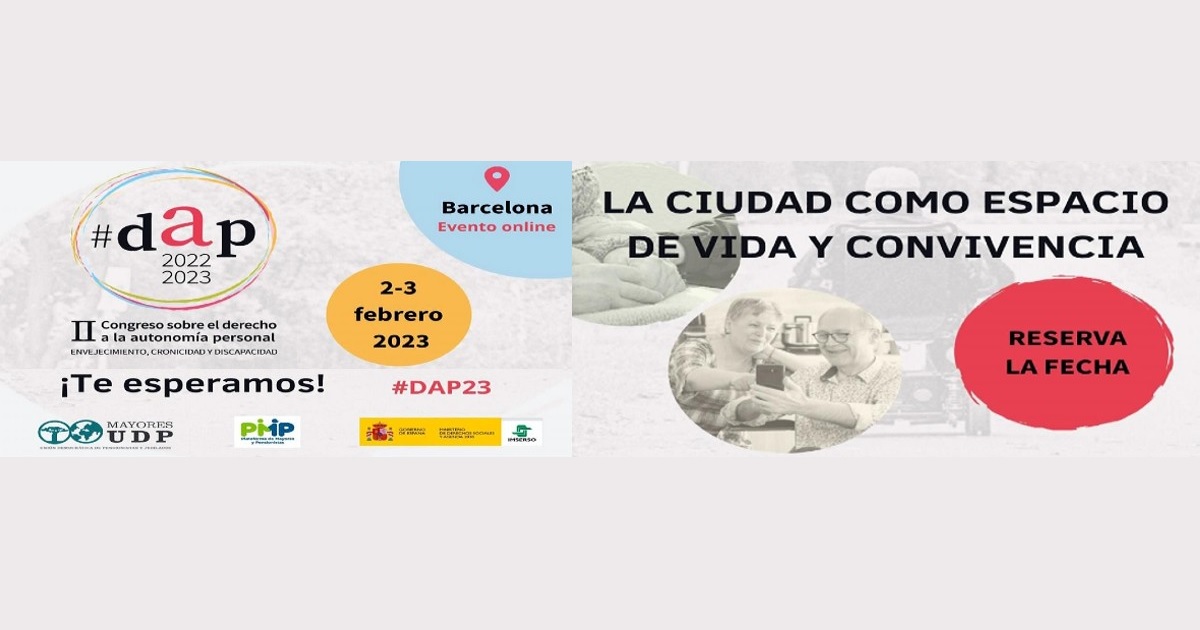 Banner del  II Congreso sobre el Derecho a la Autonomía Personal, envejecimiento, cronicidad y discapacidad