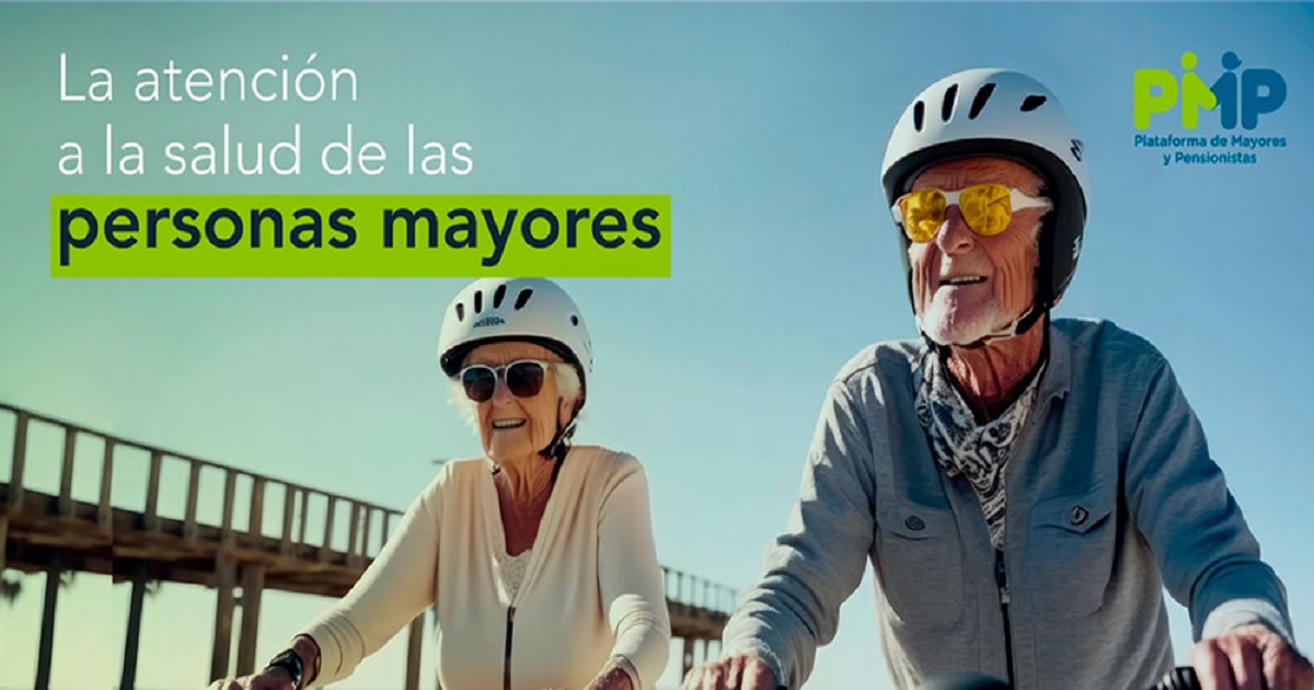Banner de la Jornada ‘La atención a la salud de las personas mayores’ de PMP