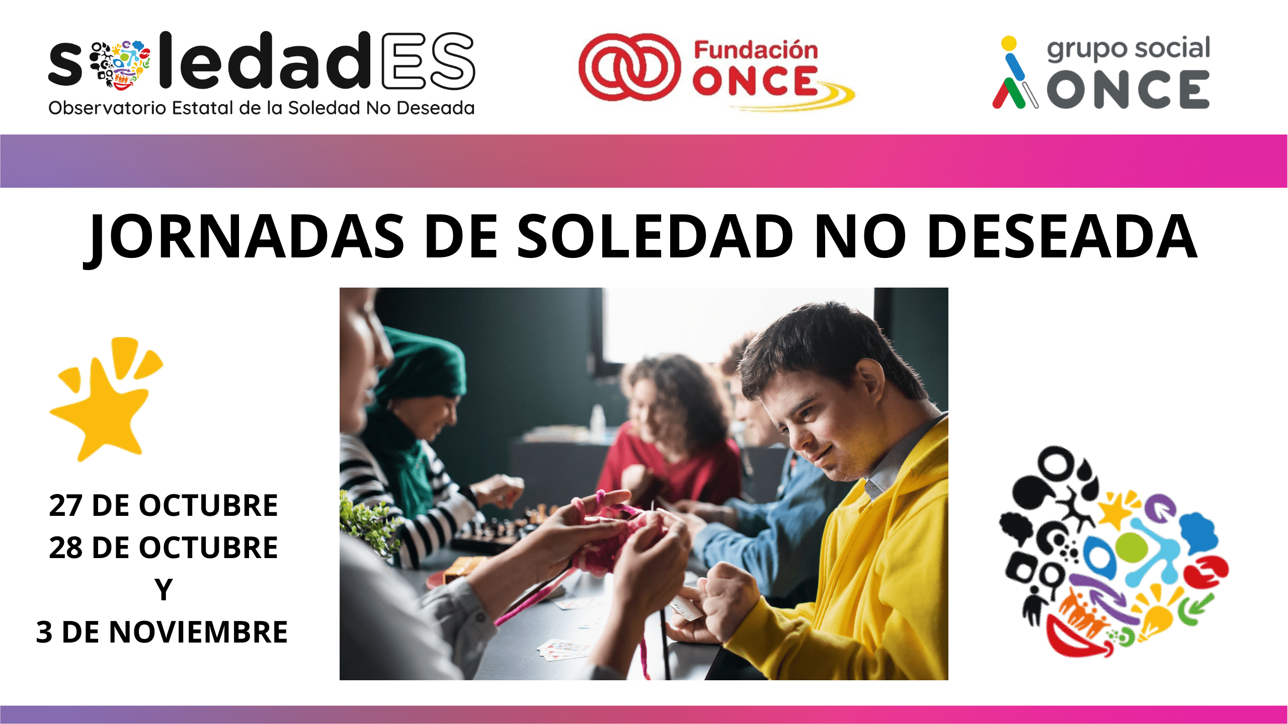 Cártel de las jornadas de soledad no deseada