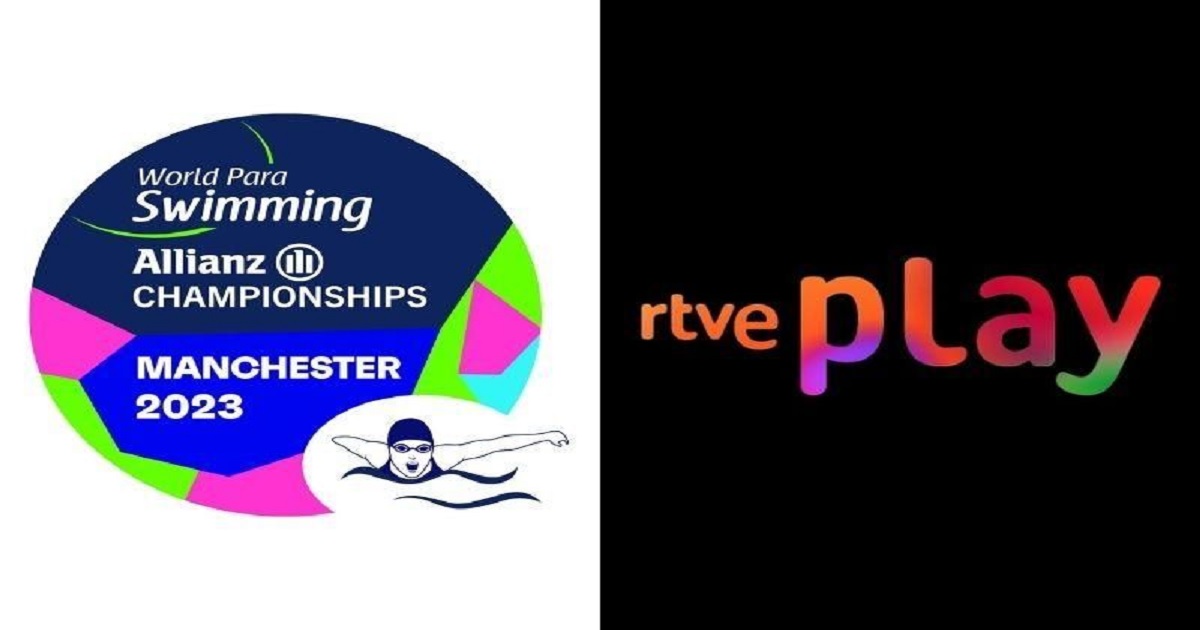 Cartel de la retransmisión del Mundial de Natación Paralímpica de Manchester (Fuente: RTVE)