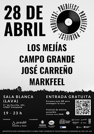 Cartel completo del PREDIFEST, el primer festival de música accesible