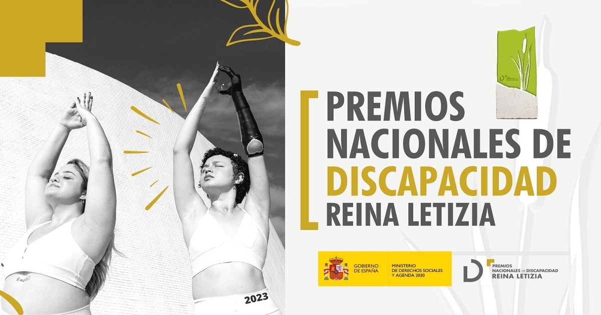 Banner de los Premios Nacionales de Discapacidad Reina Letizia 2023 (Fuente: Real Patronato sobre Discapacidad)