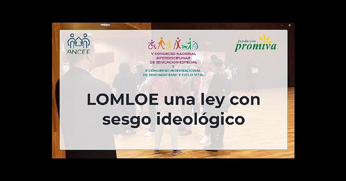 Banner de una de las conferencias del V Congreso Nacional Interdisciplinar de Educación Especial y II Congreso Internacional de Discapacidad y Ciclo Vital