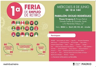 Banner de la I Feria de Empleo de Retiro