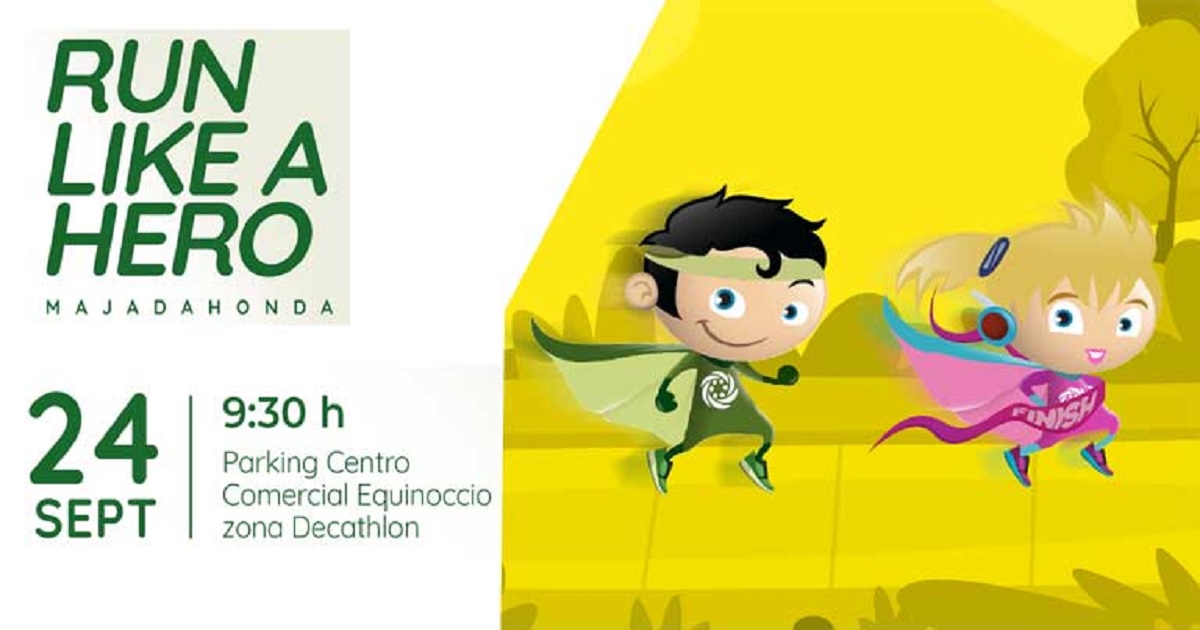 Banner de la carrera Run Like a Hero Majadahonda 2023