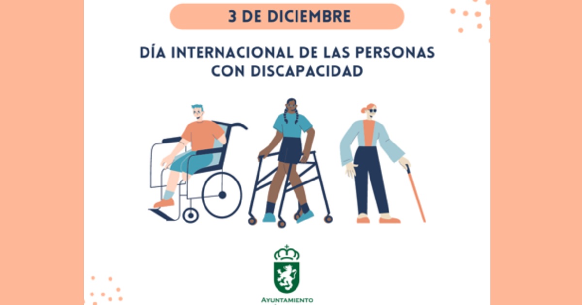 Banner sobre el Día Internacional de las Personas con Discapacidad del Ayuntamiento de Alpedrete