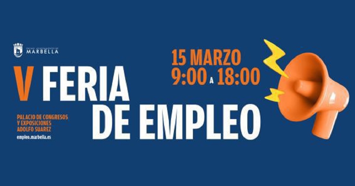 Banner de la V Feria de Empleo del Ayuntamiento de Marbella