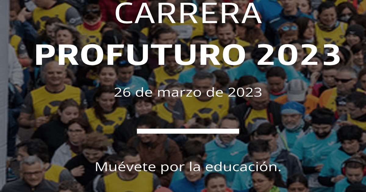 Banner de la Carrera ProFuturo de Madrid, el día 26 de marzo de 28023