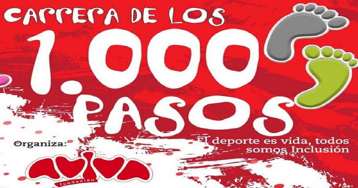 Banner de la XIV Carrera de los Mil Pasos de AVIVA