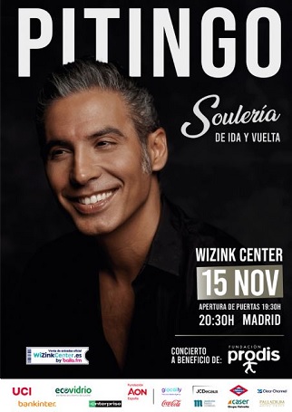 Cartel del Concierto Solidario de Pitingo “Souleria de ida y vuelta”