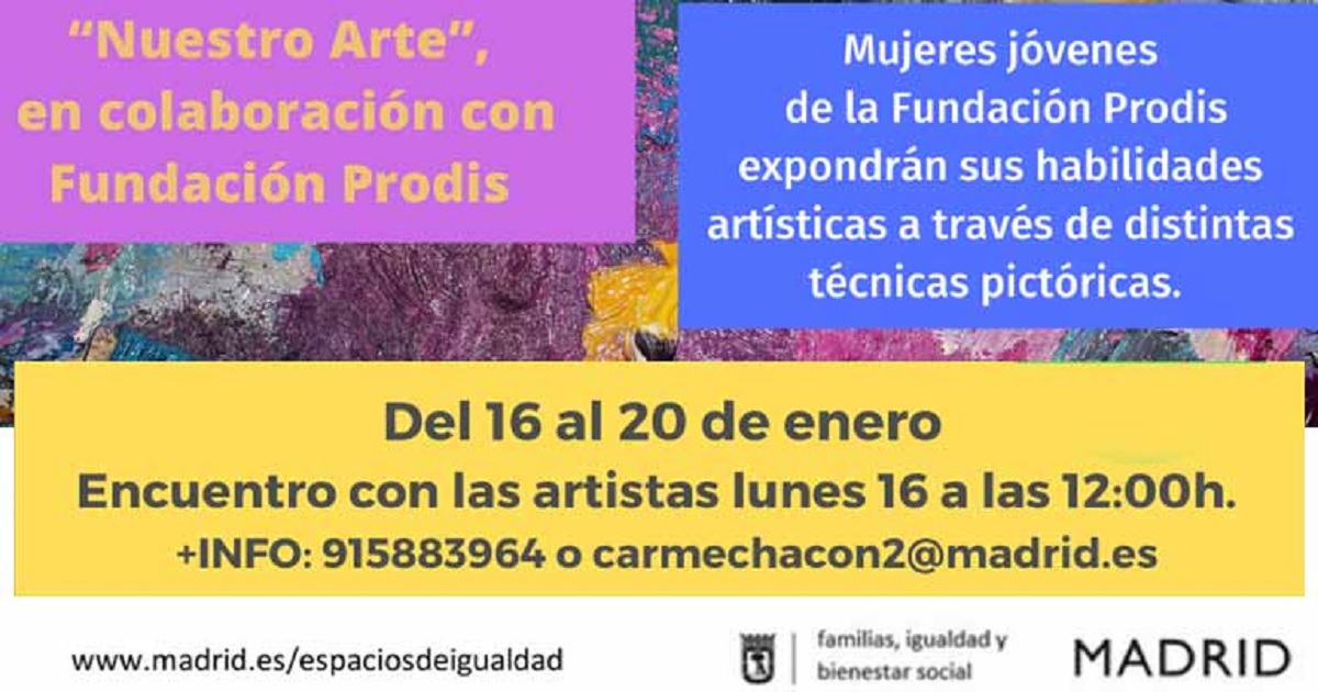 Cartel de la exposición colectiva: NUESTRO ARTE