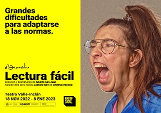 Banner del espectáculo 'Lectura Fácil' en el Centro Dramático Nacional