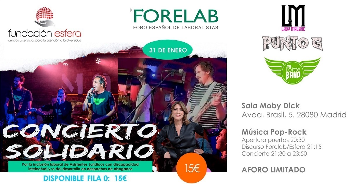 Banner del Concierto Solidario Fundación Esfera