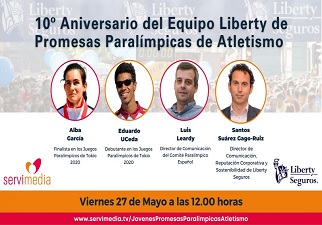 Banner del diálogo sobre el Equipo Liberty de Atletismo