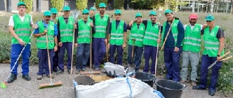 alumnos de talleres de jardineria de  AEDIS, discapacidad intelectual en las aulas
