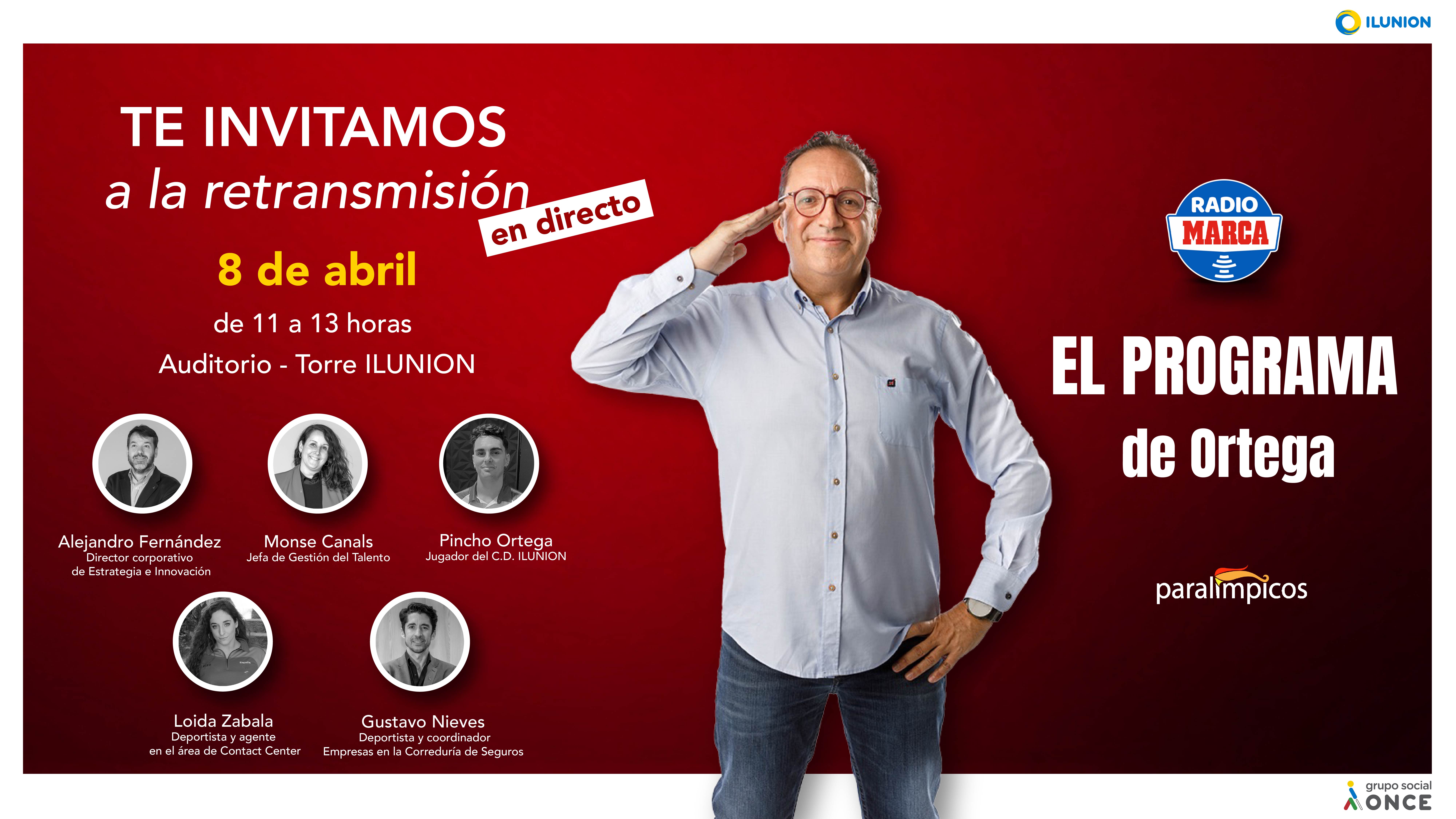 el programa de ortega cartel del evento paralimpicos