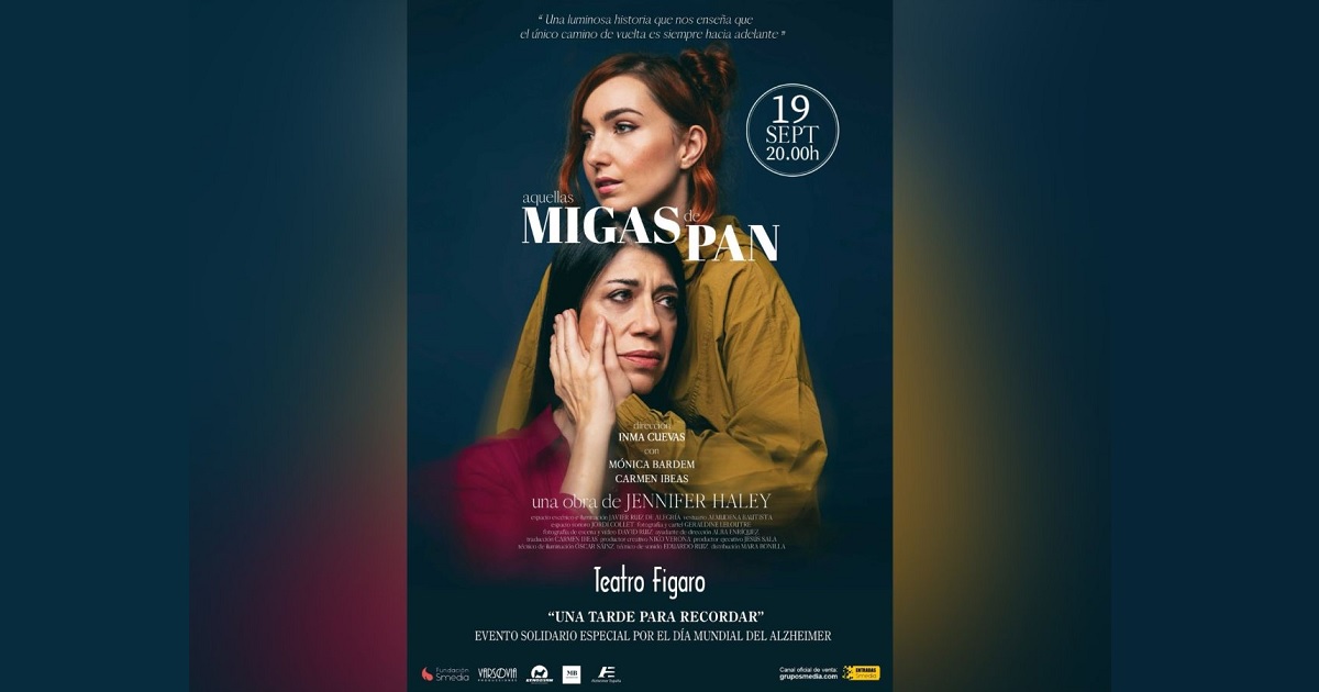 Banner de la función ‘Aquellas migas de pan’ para sensibilizar sobre el Alzhéimer