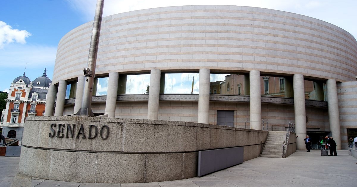 Fachada del Senado donde se celebrarán las Jornadas