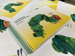 Portada del libro, totalmente inclusivo, ‘La pequeña oruga glotona’ (Fuente: ONCE)