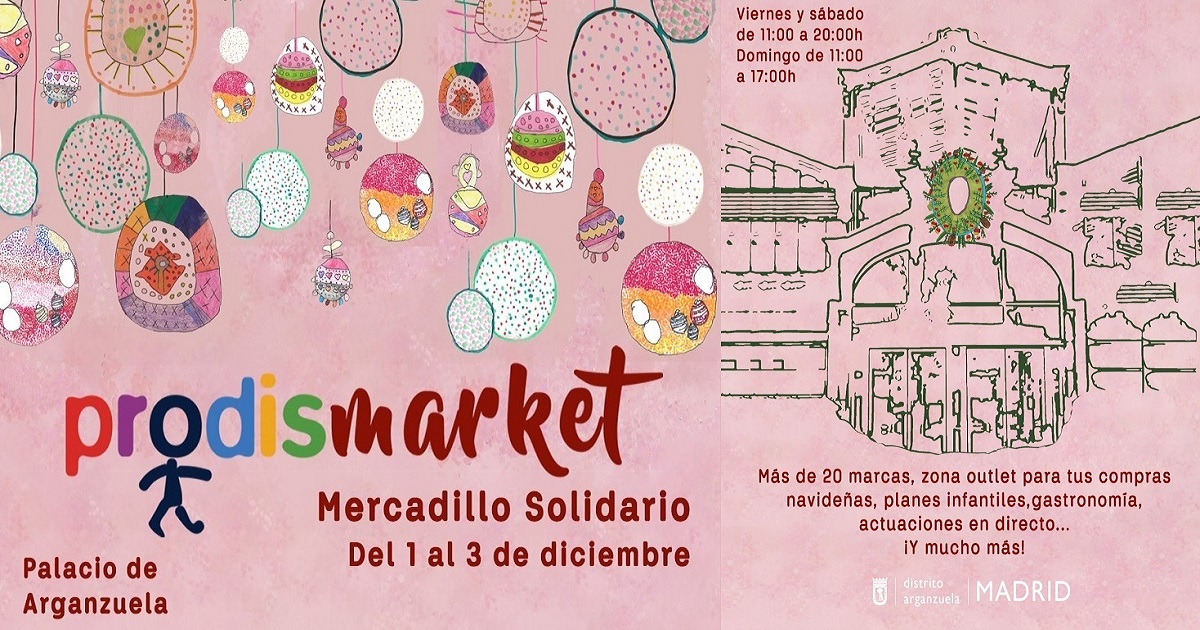 Banner del Mercadillo Solidario Prodismarket (Fuente: Fundación Prodis)