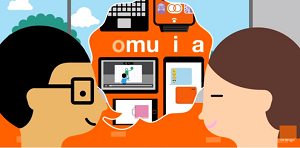 Dibujo de dos personas hablando fruto del proyecto Junto al autismo