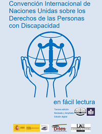 Portada de la Convención Internacional de Naciones Unidas sobe los Derechos de las Personas con Discapacidad en Fácil Lectura