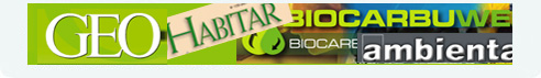 Algunas de las publicaciones mencionadas, por ejemplo GEO, Habitar, Biocarbuwe, Biocare y Ambienta...