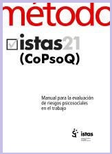 Portada del Manual del Método ISTAS21 para la prevención de riesgos psicosociales