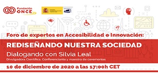 Banner del Foro: Rediseñando nuestra sociedad: Dialogando con Silvia Leal (10/12/20)
