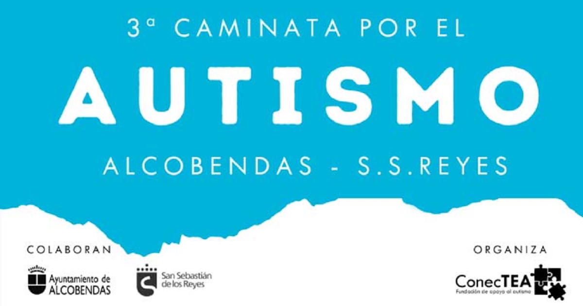 Banner de la 3ª Caminata por el Autismo de Alcobendas y San Sebastián de los Reyes