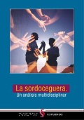 Portada del libro con dos personas en el centro hablando en legua de signos y rodeados por varias manos hablando en alfabeto Braille