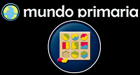 Juegos educativos Logotipo de Mundo primaria y un juego de piezas