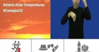 Imagen de uno de los fotogramas de los vídeos con consejos sobre emergencias en Lengua de Signos del 112 de Canarias (Fuente: GNDiario)