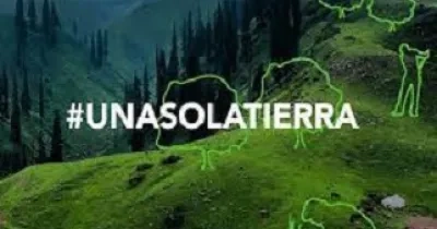 Banner del Día Mundial del Medio Ambiente, con el lema #UnaSolaTierra