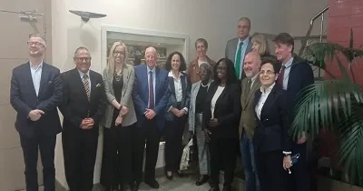 Momento del encuentro con los presidentes de los Órganos de Tratados de Derechos Humanos de la ONU y representantes del CERMI y FCM (Fuente: CERMI)