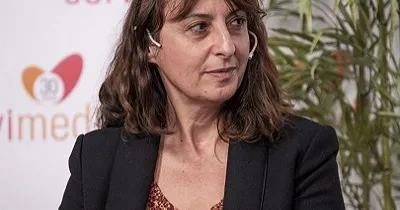 La directora ejecutiva de CERMI Mujeres, Isabel Caballero, durante una entrevista (Fuente: Servimedia)