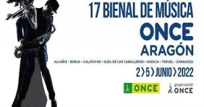 Cartel de la 17 Bienal de Música ONCE en Aragon (Fuente: ONCE)