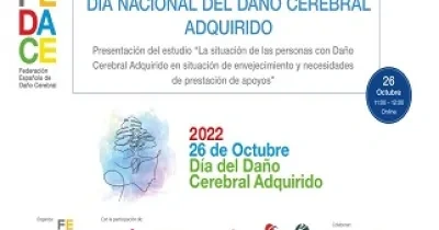 Banner del diálogo de Fedace, con motivo del Día Nacional del Daño Cerebral Adquirido