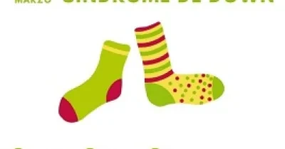 Banner de la celebración del Día Mundial del Síndrome de Down de Down Madrid y la campaña ‘Calcetines Desparejados’