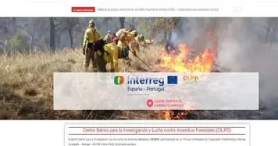 Imagen de una de las páginas de la Web de Cilifo, donde se habla de los incendios que están asolando España