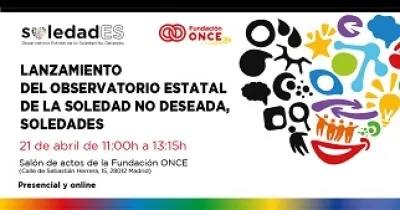 Banner de la presentación del Observatorio Estatal de la Soledad no Deseada (SoledadES)