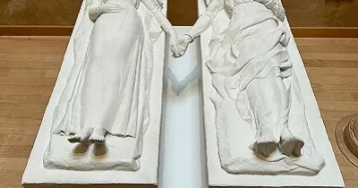 Vista de la maqueta tiflológica de los Amantes de Teruel (Fuente: Fundacion Amantes de Teruel)