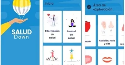 Banner sobre la App Salud Down para las personas con Síndrome de Down